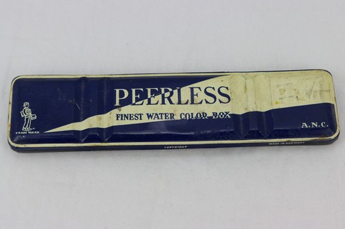 Peerless Watercolor Tin W/ Metal Insert Tray, Vintage