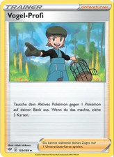 Vogel-Profi / Pokémon Karte / Deutsch / Flammende Finsternis / Reverse Holo