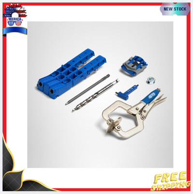 New Pocket Hole Jig 320 Kit with 2  Face Clamp for Woodworking