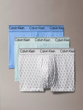 Men's Calvin Klien Micro Stretch 3-Pack Boxer Brief Grey/ Blue 47,50