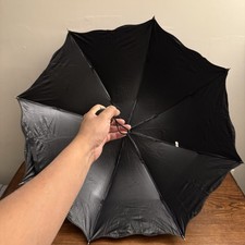 Revers-A-Brella Inverted Umbrella Purple with Reflective Border   Hands-Free.