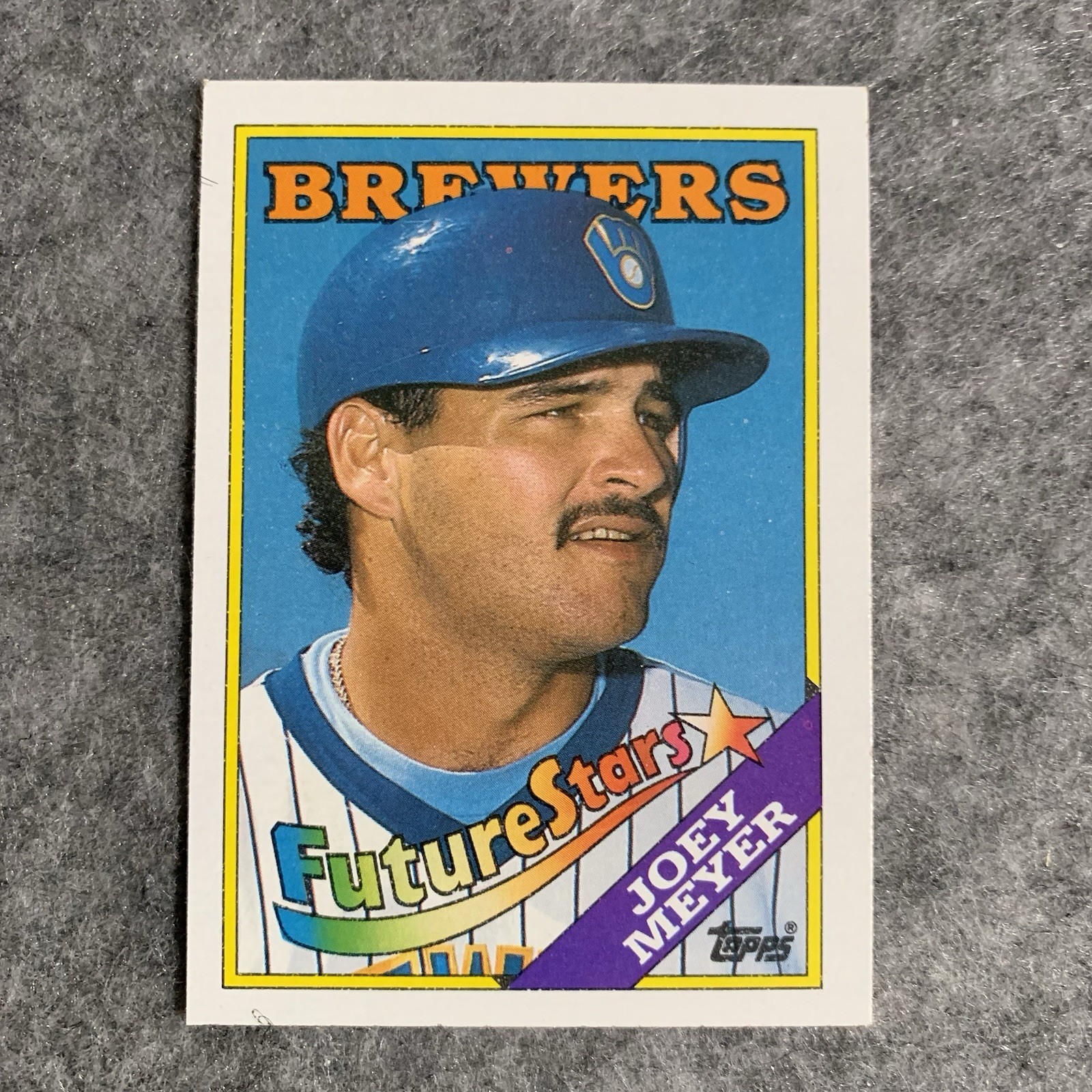 1988 Topps Joey Meyer Milwaukee Brewers #312 Future Stars