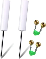 Rod Pole Holders for Bank Fishing，Fishing Rod Holder 2 Pack White