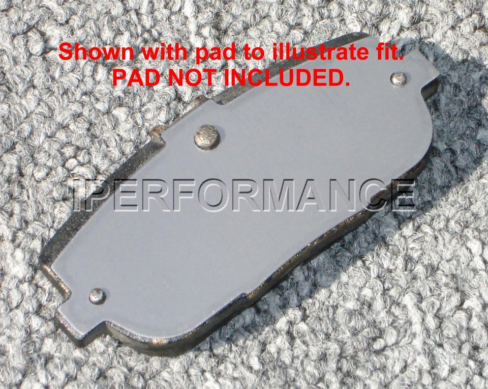 Titanium Brake Pad Shim Heat Shield Set for Fiat 124 Spider & Abarth, 2017-; Rr - Image 2 of 3