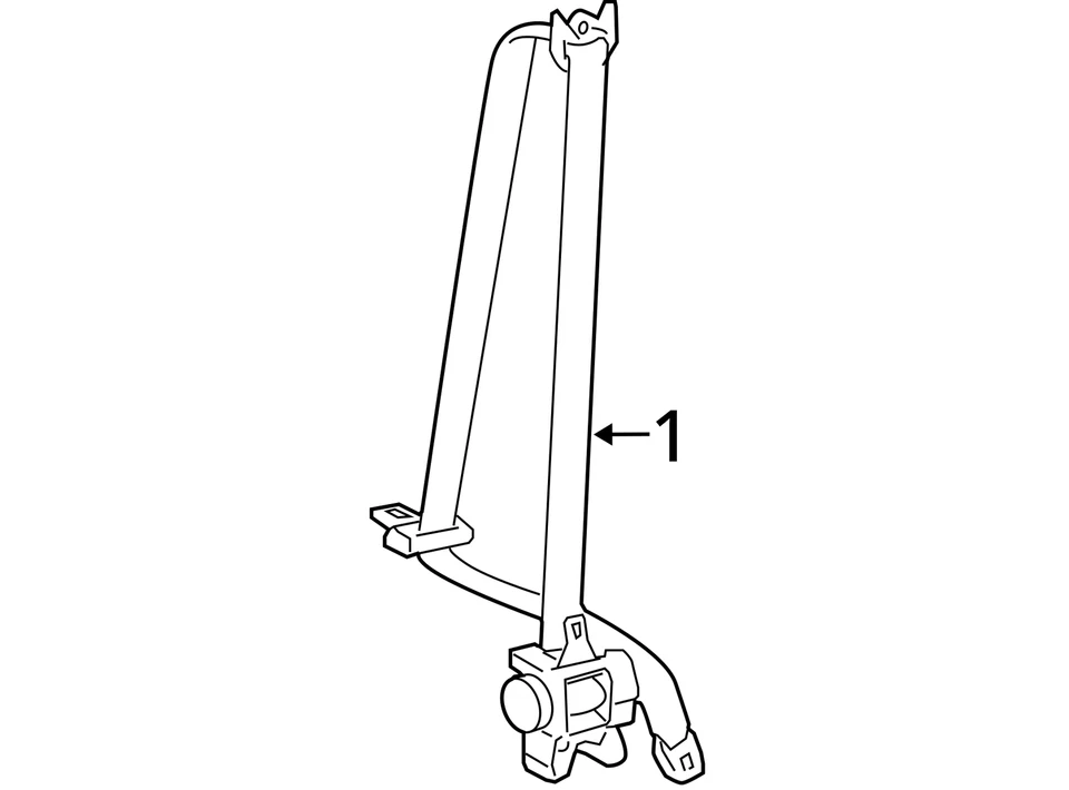 Seat Belt Front Bucket Driver Retractor Fits 11-16 VENZA 2027763 Foto 4 de 4