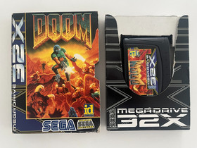 DOOM 32X SEGA MEGADRIVE Super Genesis Game + COLLECTORS CASE VGC
