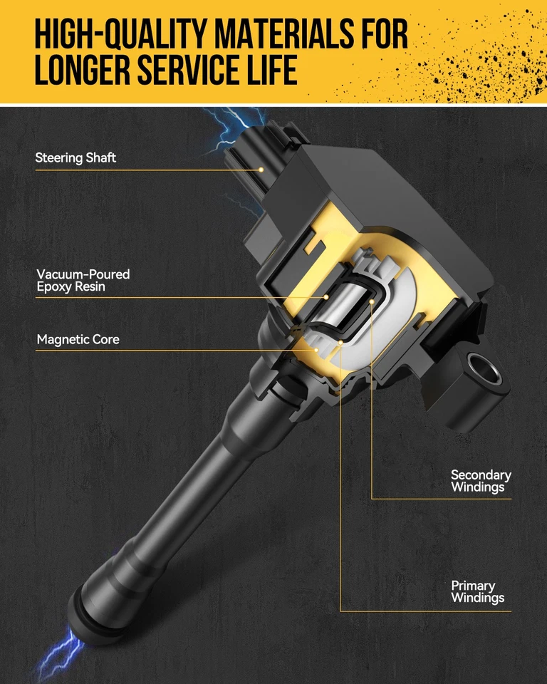 6x Ignition Coils 7T4Z12029E For 2007-2011 Ford Edge 2012-2015 Ford Edge V6 3.5L - Image 4 of 4