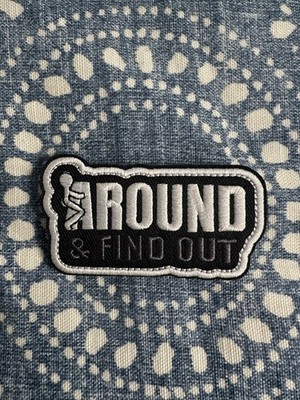 FAFO  2x3 Embroidered Morale Patch Hook Backing Brand New