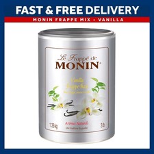 Monin Vanilla Frappe Frappuccino Powder Mix 1.36kg Tub