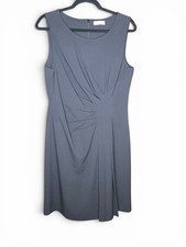 Calvin Klein Midi Dress Womens Size L/XL Black Sleeveless Lined Sheath