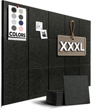 WALLHERO Vision Board - Large Cork for Walls 59" x 36", Large, Black