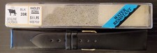 Vintage NOS Hadley Roma 20mm Black Genuine Calfskin Leather Watch Band