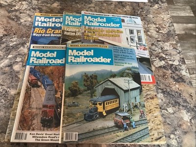Lot Of 10 Model Railroader Magazine Random Issues From 1980 s And 1990 s Vintage