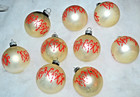 🌟 VINTAGE SHINY BRITE CANDY CANE MERCURY GLASS BALL CHRISTMAS ORNAMENTS — photo 3