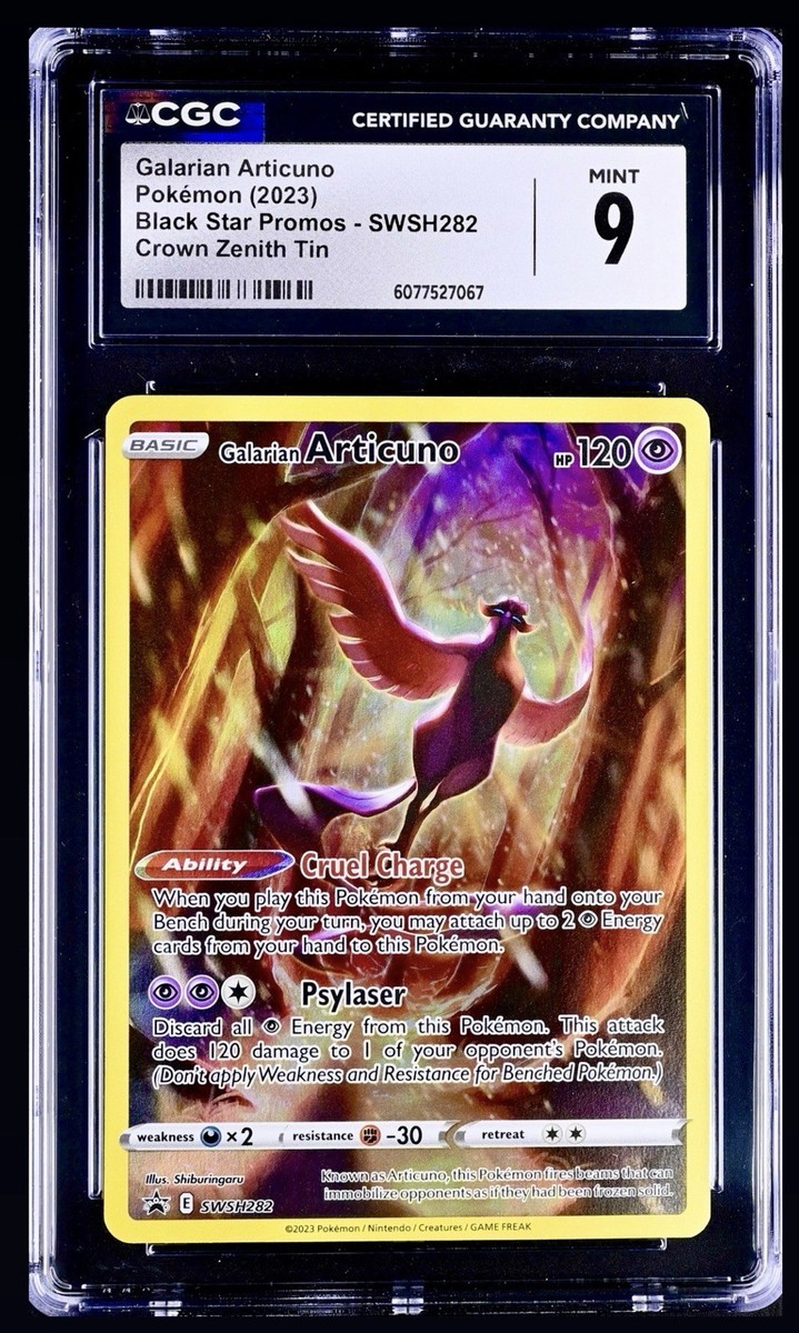Pokémon 2023 Galarian Articuno Crown Zenith Tin Black Star Promo