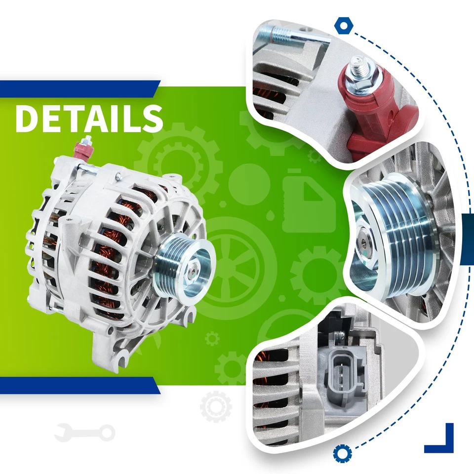 Alternator for 98-02 Ford Crown Victoria Lincoln Town Car Mercury Grand Marquis - Image 2 of 4