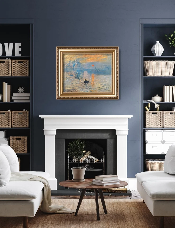 - Impression, Sunrise by Claude Monet, Giclee Prints Match with Classical Gol... - Image 3 of 4