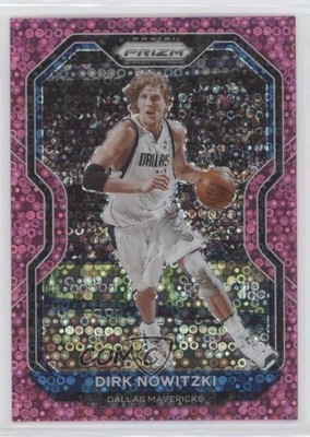 2020-21 Panini Prizm Fast Break Pink Prizm /50 Dirk Nowitzki #180 HOF 7y2