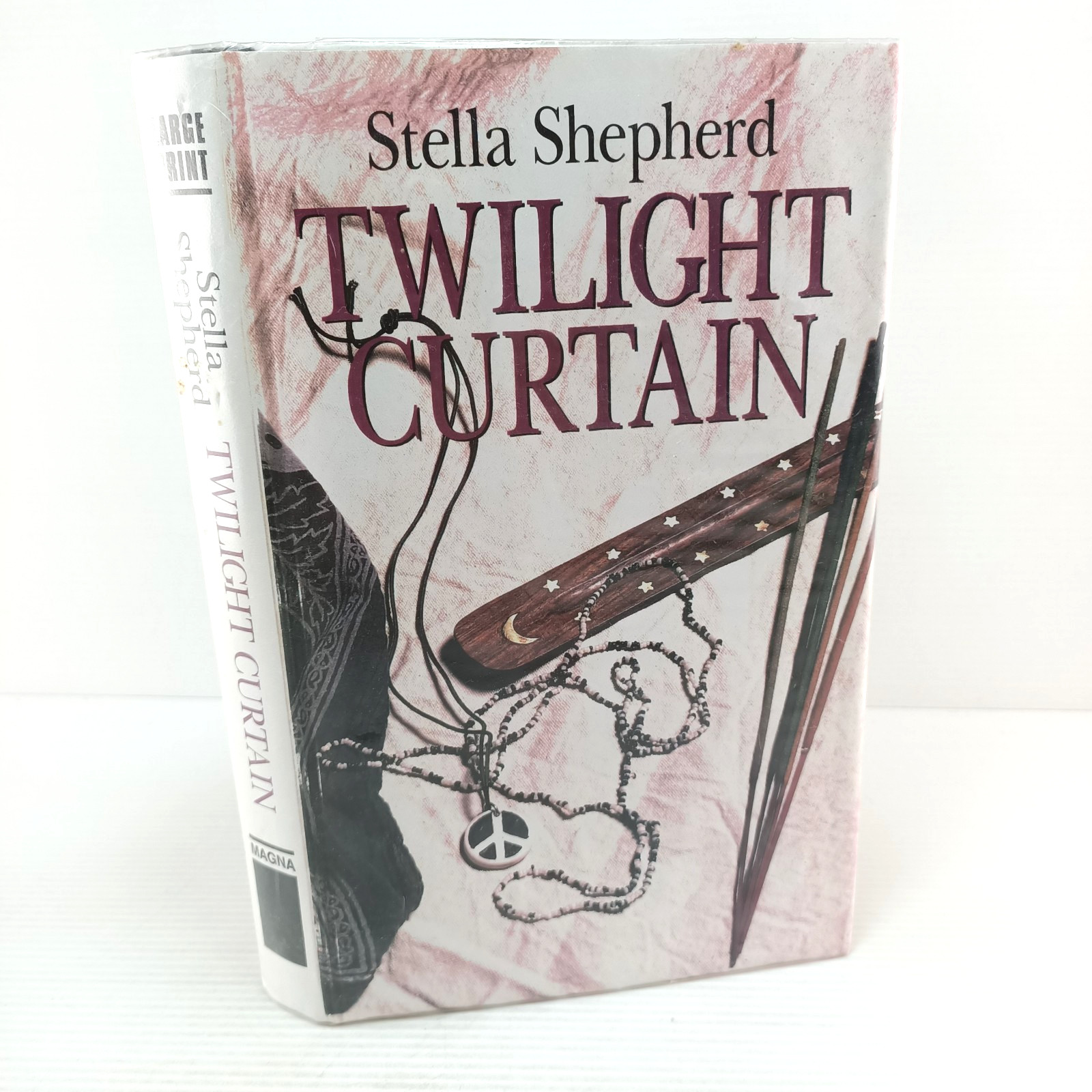 Twilight Curtain Stella Shepherd Large Print Hardcover Mystery Book