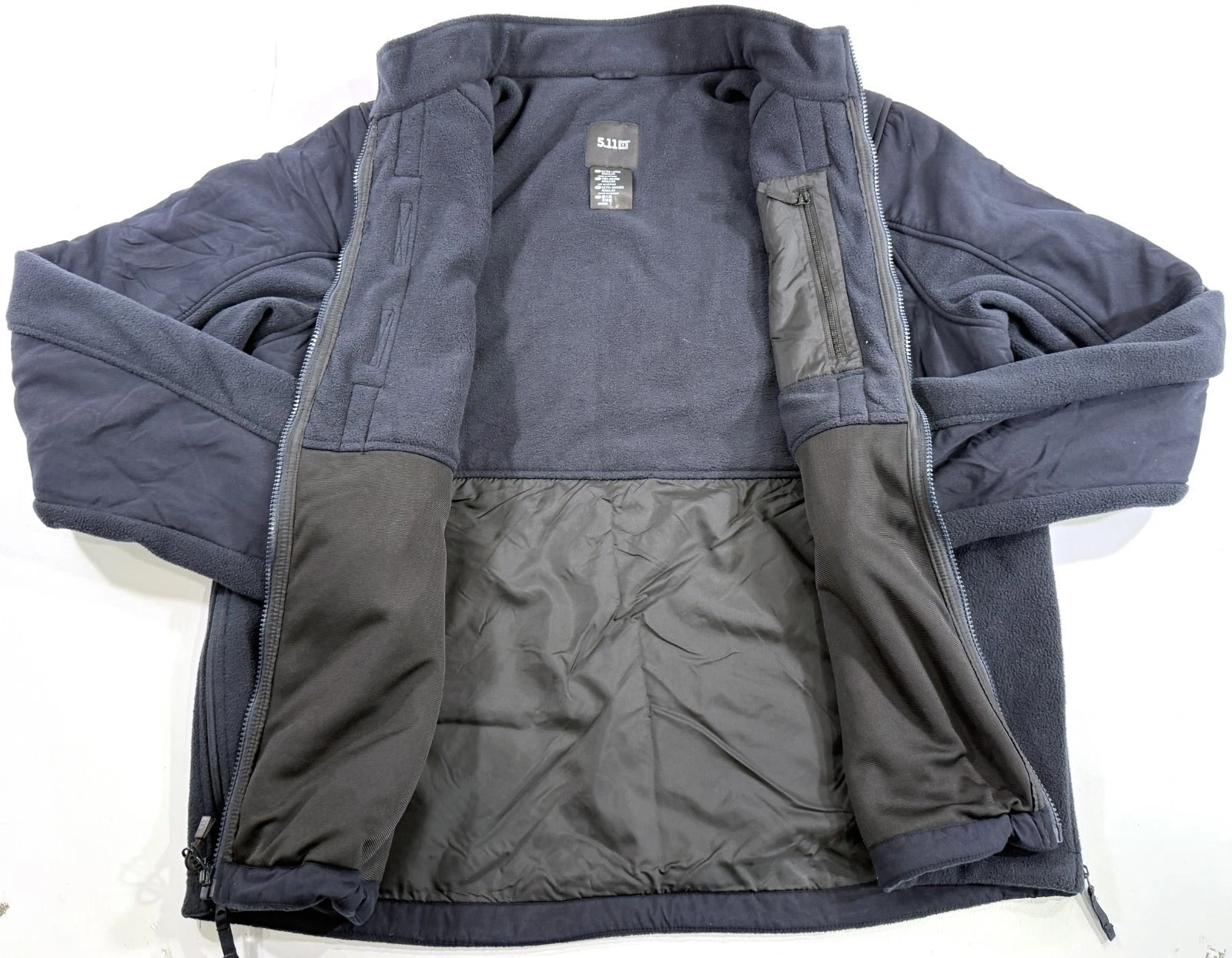 NWOT LARGE TALL 5.11 TACTICAL MENS TACTICAL FLEECE JACKET DARK NAVY 78026 - product detail image 2