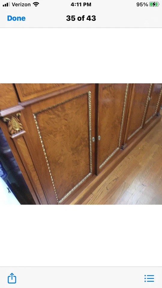 Aparador Giemme/Francesco Molón Art Deco cereza Foto 3 de 4