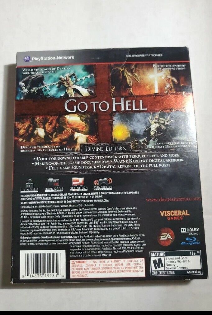 Can I access Dante's Inferno Divine Edition content in 2023? : r/PS3