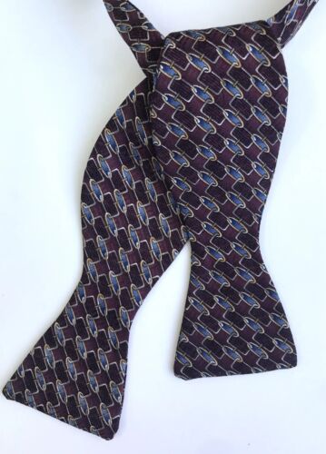 Vintage Robert Talbott Pure Silk Bow Tie Self-Tie 
