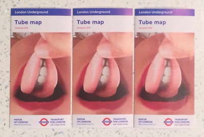 (3x) - TFL London Underground Tube Map - December 2018 Edition