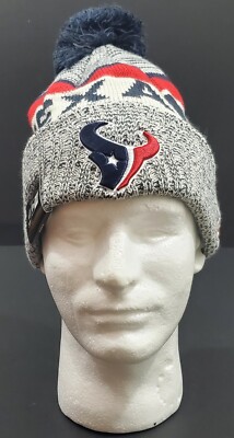 New Era Houston Texans Sport Knit Beanie, White/Navy/Red  display picture 2