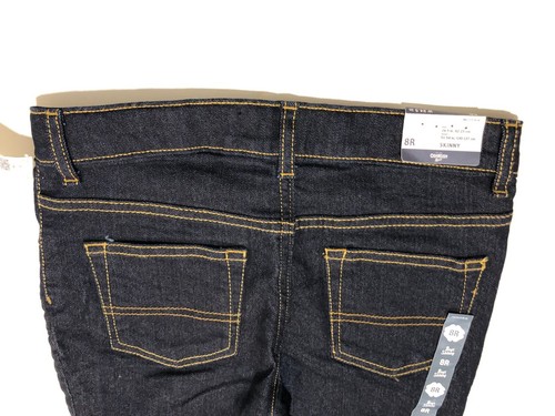 NWT Oshkosh Girls Skinny Blue Jeans with adjustable waist size 8R - Picture 5 of 6