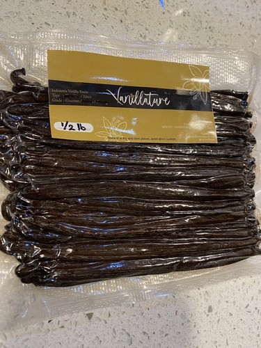 1 Lb Gourmet Papua Grade A Bourbon Planifolia Fresh Vanilla Beans - Vanillature - Picture 3 of 6