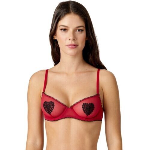 Adored by Adore Me Women’s Unlined Mesh Embroidery Underwire Bra Size 34B NEW! - Bild 2 von 2
