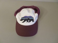 Patagonia Fitz Roy Bear Hat Cap Snap Mesh Back Trucker One Size Small Purple