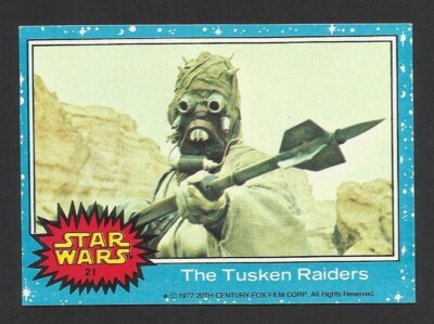 (CB7) THE TUSKEN RAIDERS #21 Star Wars 1977 Topps Trading Cards US ISSUE BLUE