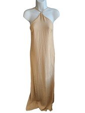 NWOT Reformation Beige Open Back Maxi Dress Size 8