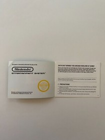 Karate Champ Nintendo NES Manual Only ~ Instruction Booklet