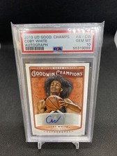 Coby White 2019 Upper Deck Goodwin Champions Auto Autographed Card PSA 10 Bulls