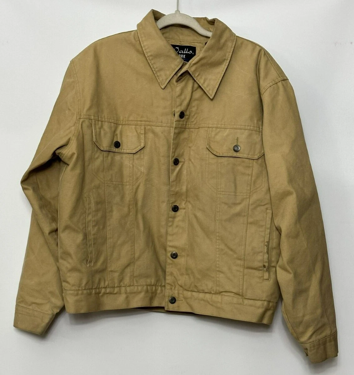 Walls WorkWear Jacket Mens Size L Chore Jacket Pockets STAINED eBay
