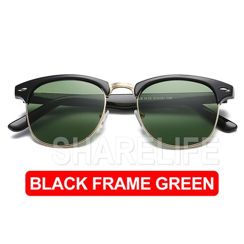 Polarised Sunglasses - Vintage / Retro Half Rimmed Frames - Polarized Lens - Picture 10 of 13
