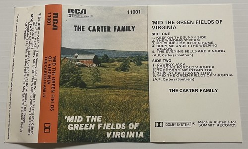 The Carter Family ‘Mid The Green Fields Of Virginia Music Cassette Tape 1963 - Picture 13 of 24