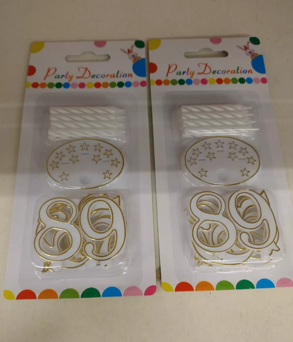 7,6cm Candele Numeri Torta, Blu 3D Candele Di Compleanno Numero