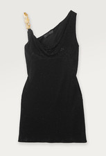Versace LIMITED EDITION Crystal Dress in Black Embellished Sz S RRP$6000