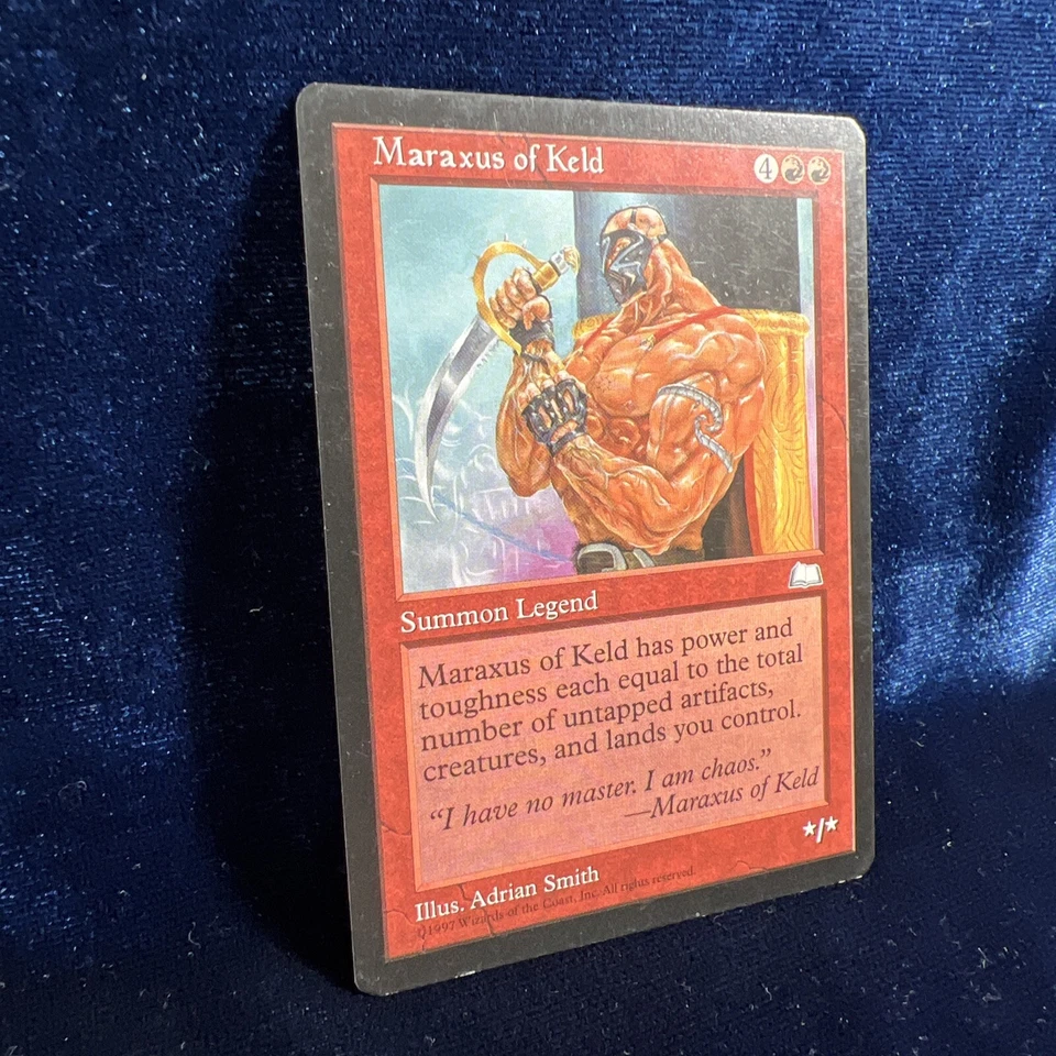 Maraxus of Keld Weatherlight Rare MTG Magic The Gathering Card Reserved List - Image 2 of 4