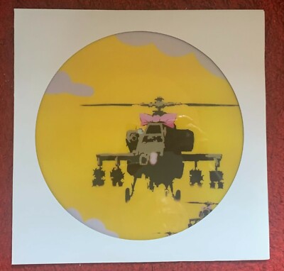Banksy Dirty Funker - Flat Beat Yellow Atwork Picture Disc Vinyl 12'' Neuwertig /Neuf 