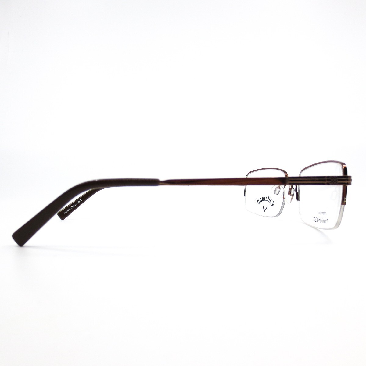 New CALLAWAY C05 Col.10 Brown Memory Titanium220 Eyeglasses 54/18/140 Callaway Eyeglasses Frames C 05 COL 10 Brown Rectangular  main image 3