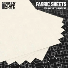 Inkjet Canvas Fabric Sheet (Beige) - for crafts and Cosplay (Without adhesive)
