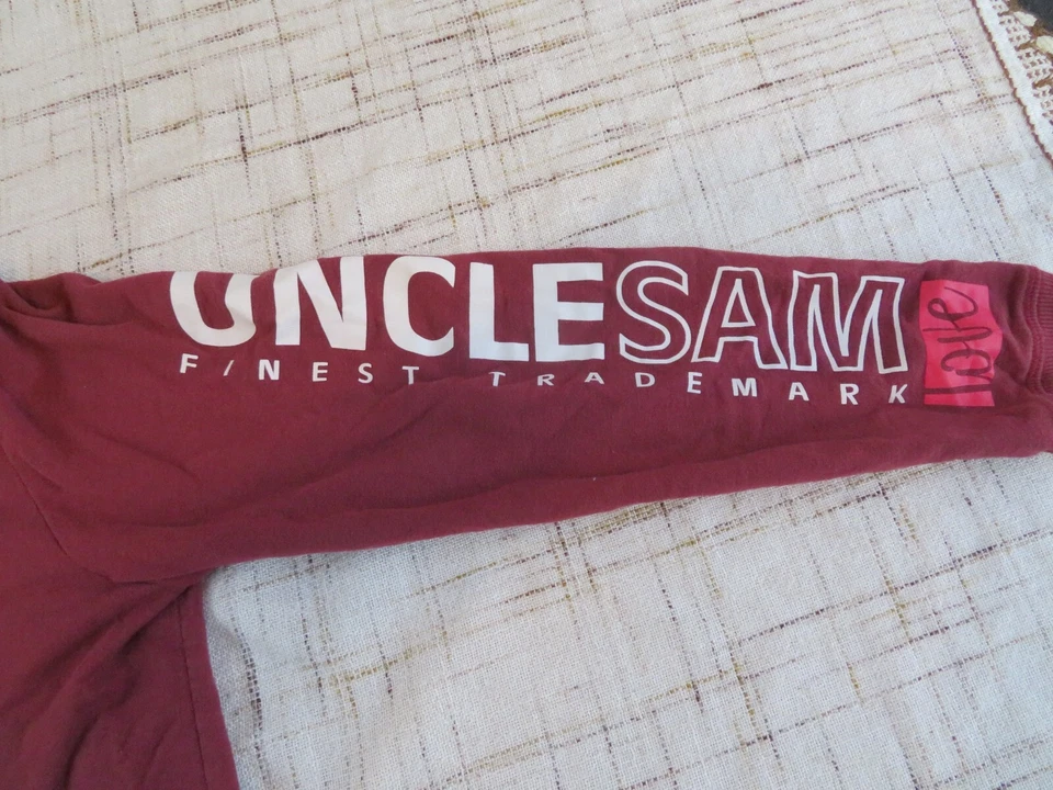 Damen Herren Trainings Jacke Gr L  Marke Uncle Sam Sport Jacke mit Kapuze - Bild 4 von 4