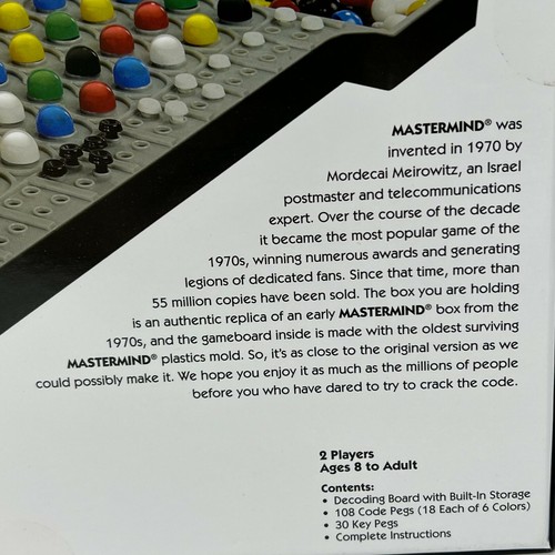Mastermind Game Challenging Hidden Codes Battle by Pressman New Skill - Picture 6 of 7