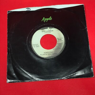 YOKO PLASTIC ONO BAND Mrs. Lennon 1971 USA 7'' vinyl single Apple record 45 John