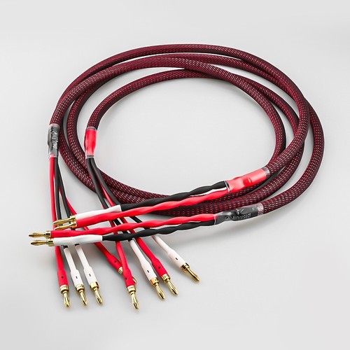 Canare 4S11 Star Quad 11 AWG BiWire Speaker Cable 1 Pair, 2 to 4 Banana, 10 Ft. - Picture 7 of 9